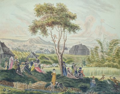 Fête de famille à Saint-Benoît, Île de la Réunion, août 1813 - Genevieve Sophie Marie Adele Patu de Rosemont